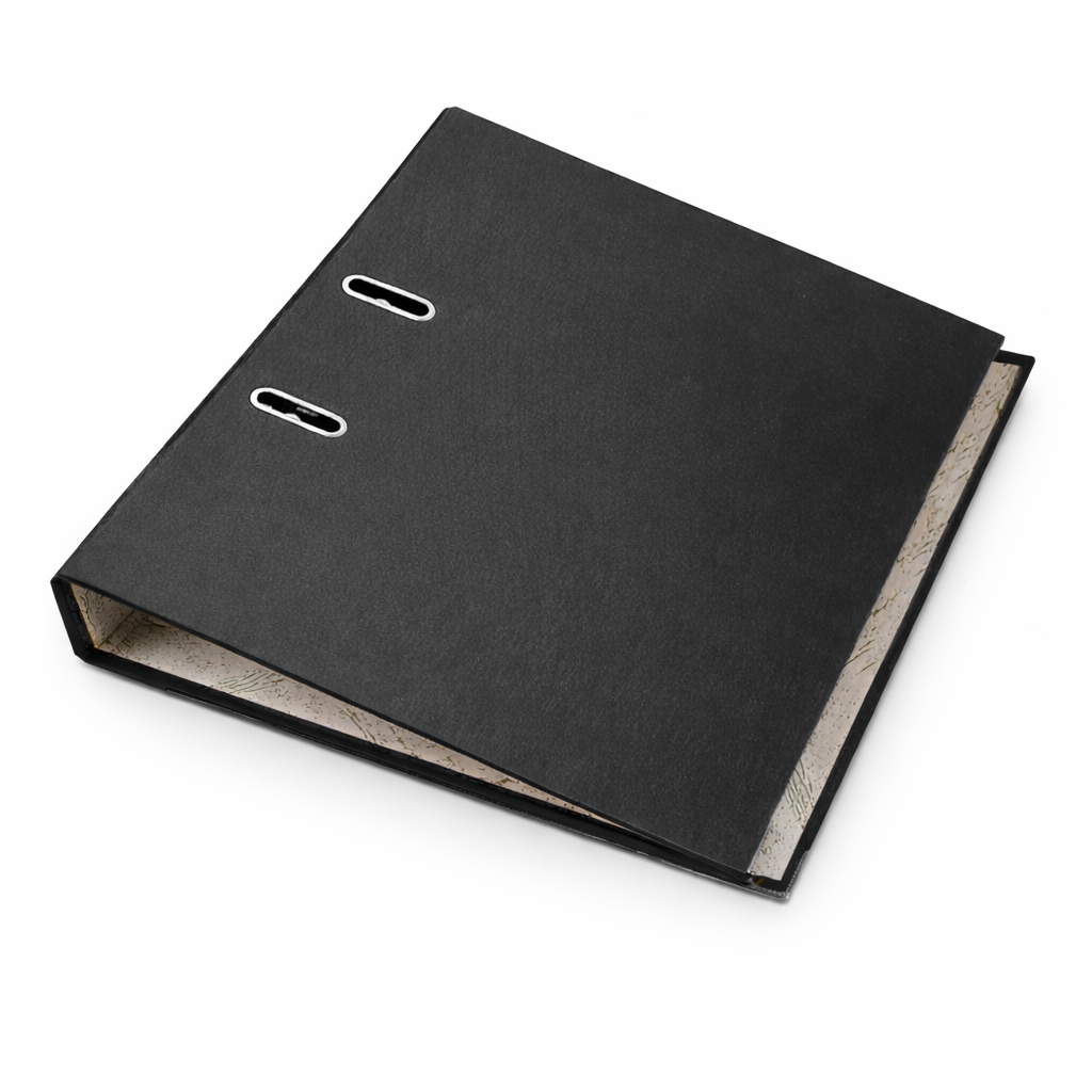 Biblioraft negru A4 pentru arhivare documente – Cotor 5 cm, Bordura Metalica, 350 Coli - imagine 8